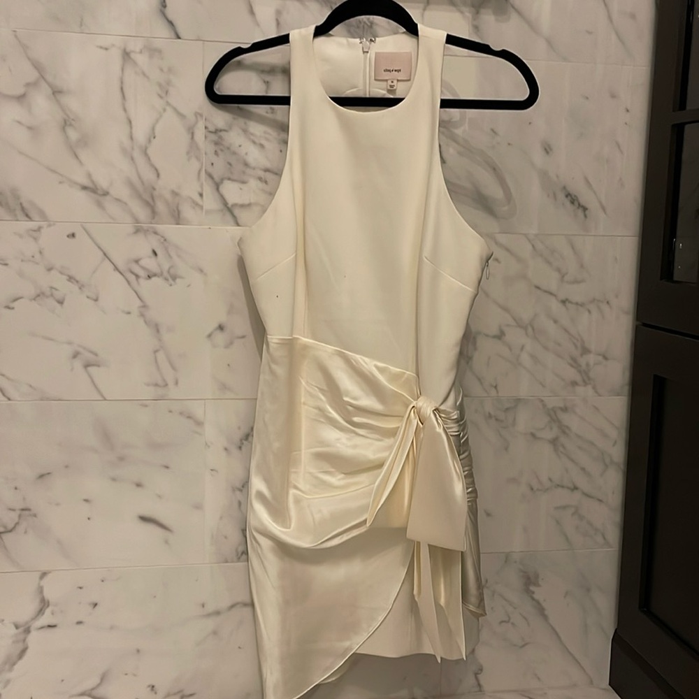 Off white mini dress